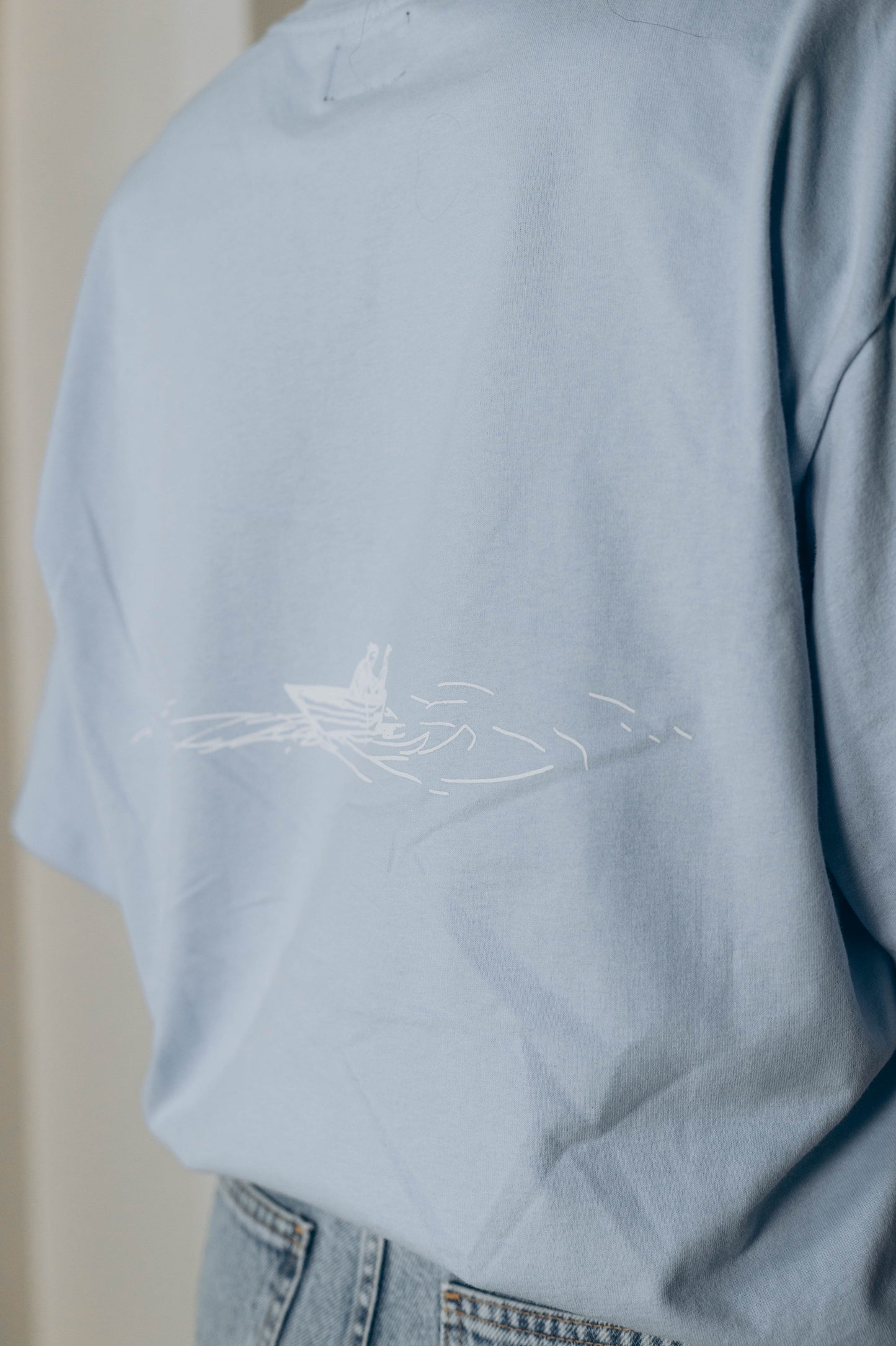 HELLBLAU OVERSIZED TRUST GOD SHIRT
